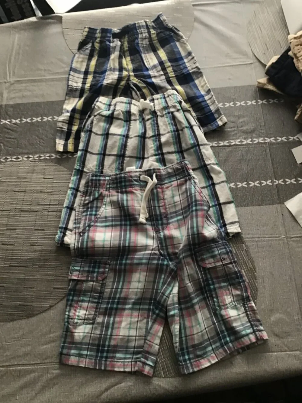 Lot of 3 Boy's Plaid Shorts Size 7--Jumping Beans/Carter's--Great Shape